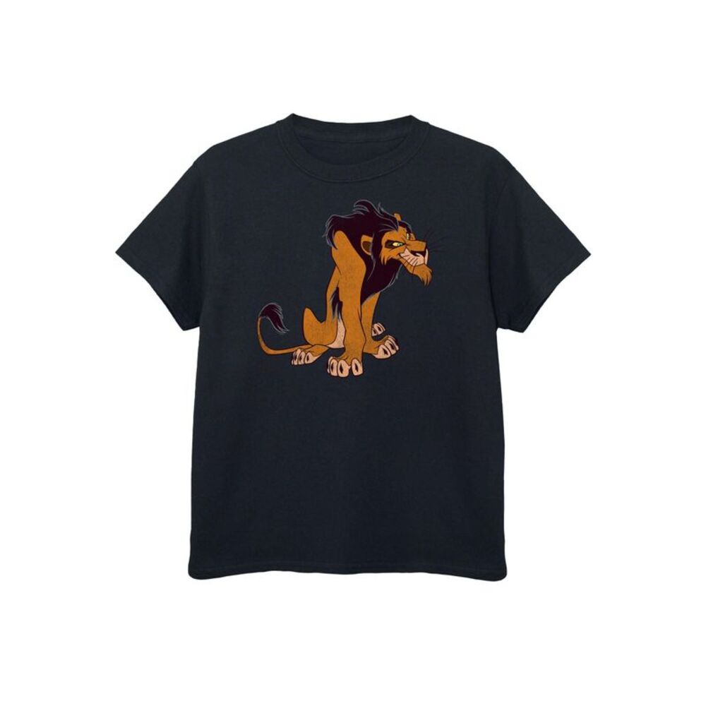 The Lion King Boys Classic Scar Cotton T-Shirt / Black